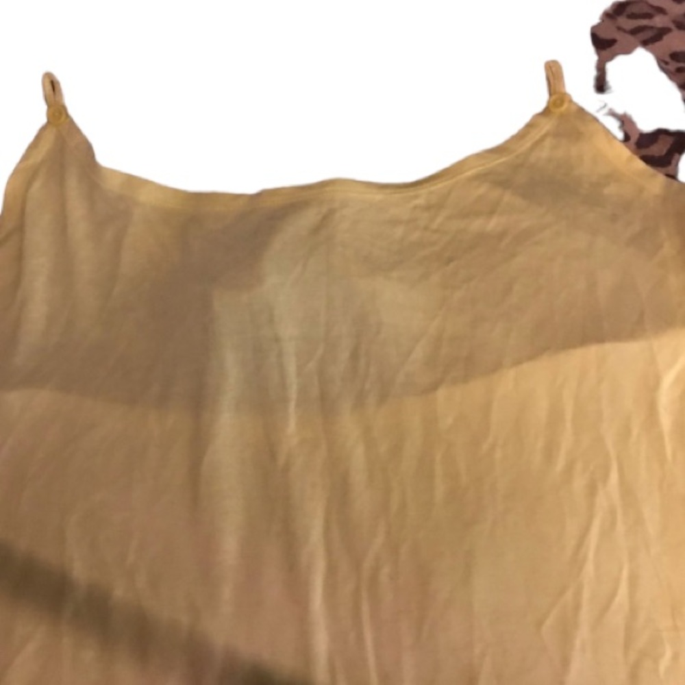 Cover up halter tee yellow draped back halter attaches to bra strap